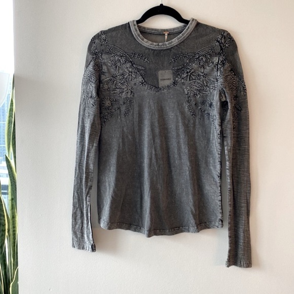 Free People Micha Tee in Black - Picture 9 of 14